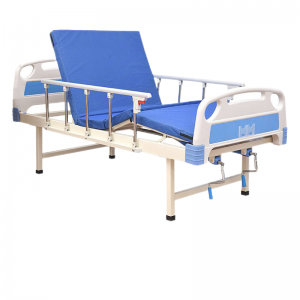 Hot Sale Medical hospital bed 2 Crank Hospital Bed Manual Nursing Bed for patients