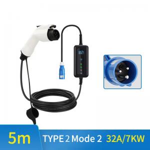 New Design Hot Selling 7KW Electric Vehicle Charging 32A AC Portable Ev Charger Gun