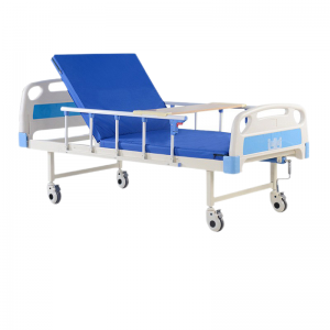 Medical Hospital Clinical Equipment Cheap Hospital Beds With 1 Crank Wheels Manual Hospital Patient Bed